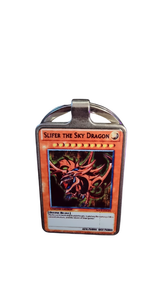 Llavero Metálico Carta Yu-Gi-Oh! - Slifer el Dragón del Cielo - Monstruo Dios Egipcio