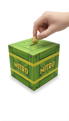 Alcancía Caja Nitro - Crash Bandicoot - Madera