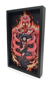 Itachi Uchiha: La Llama Eterna del Susanoo | Cuadro 3D de Élite
