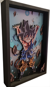 Dragon Ball GT: Gokú y su Última Genkidama para Salvar a la Tierra | Cuadro 3D Épico