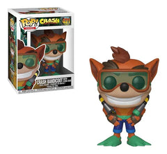 Funko Pop! GAMES Crash Bandicoot - Crash Bandicoot with Scuba Gear (421) - ¡Aventura Acuática!